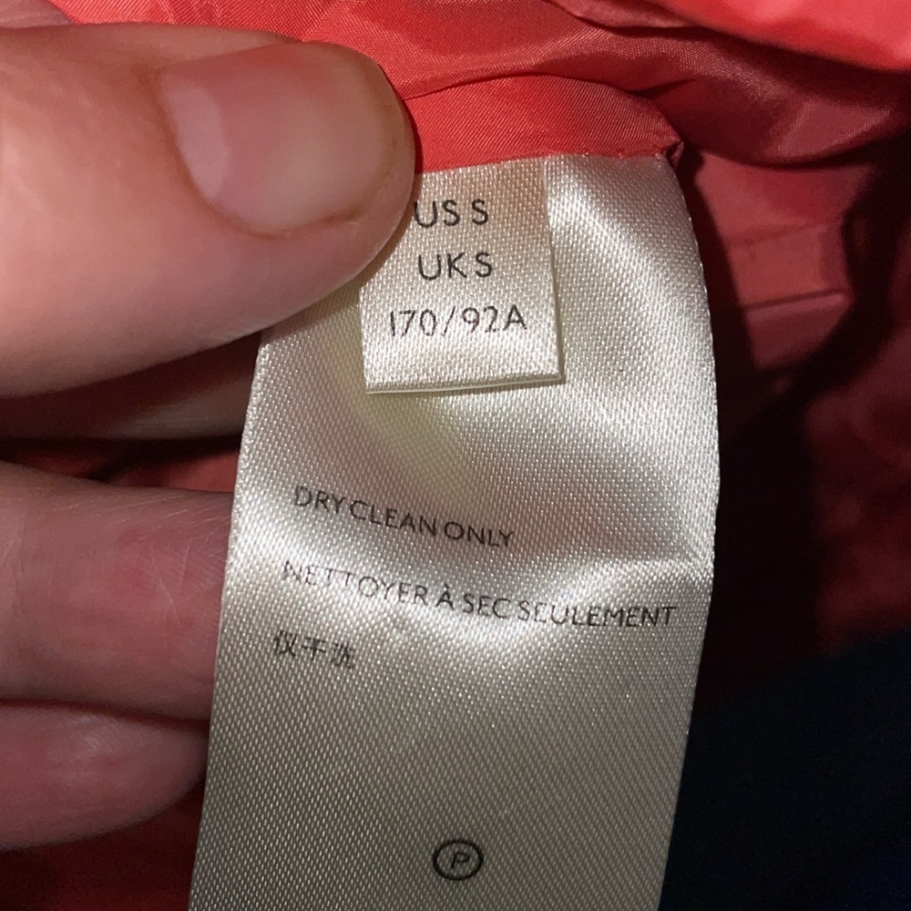 Maeve by Anthropologie cinched waist peach pink light weight long puffer coat - Picture 8 of 9